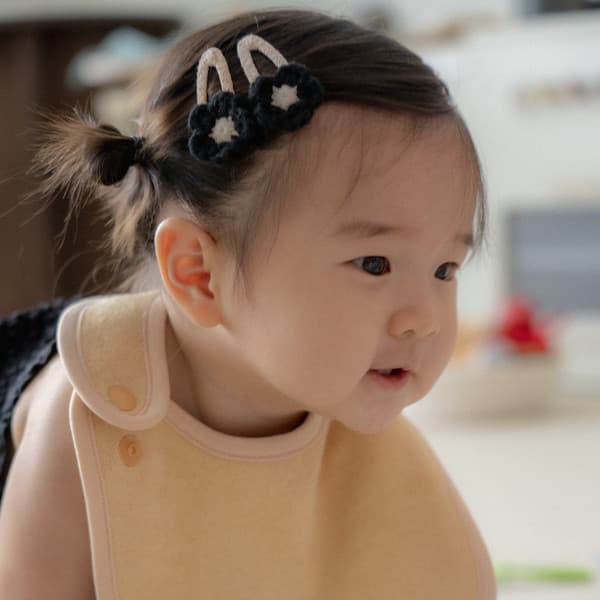 Absorbent Terry Bib in Deep Yellow